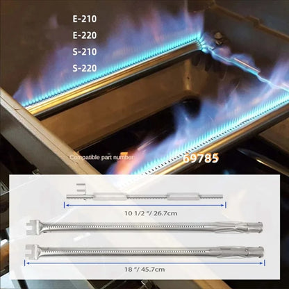 Stainless Steel Gas Grill Burner Replacement 69785 for Spirit E-210 E-220 S-210 S-220