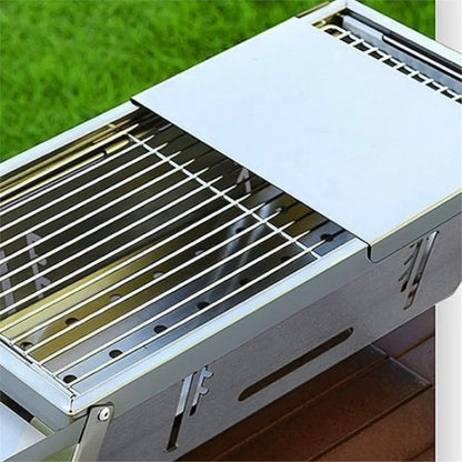 bbqdeals Stainless Steel Folding Charcoal Barbecue Grill 42cm with