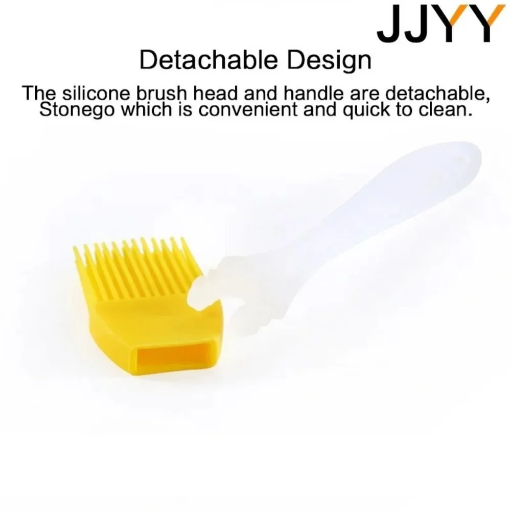 STONEGO Silicone Basting Brush for BBQ, Baking and Grilling, 17cm