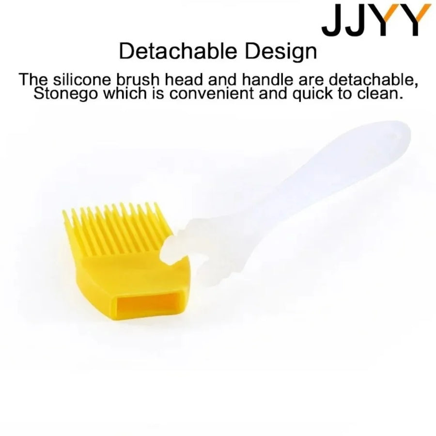 STONEGO Silicone Basting Brush for BBQ, Baking and Grilling, 17cm