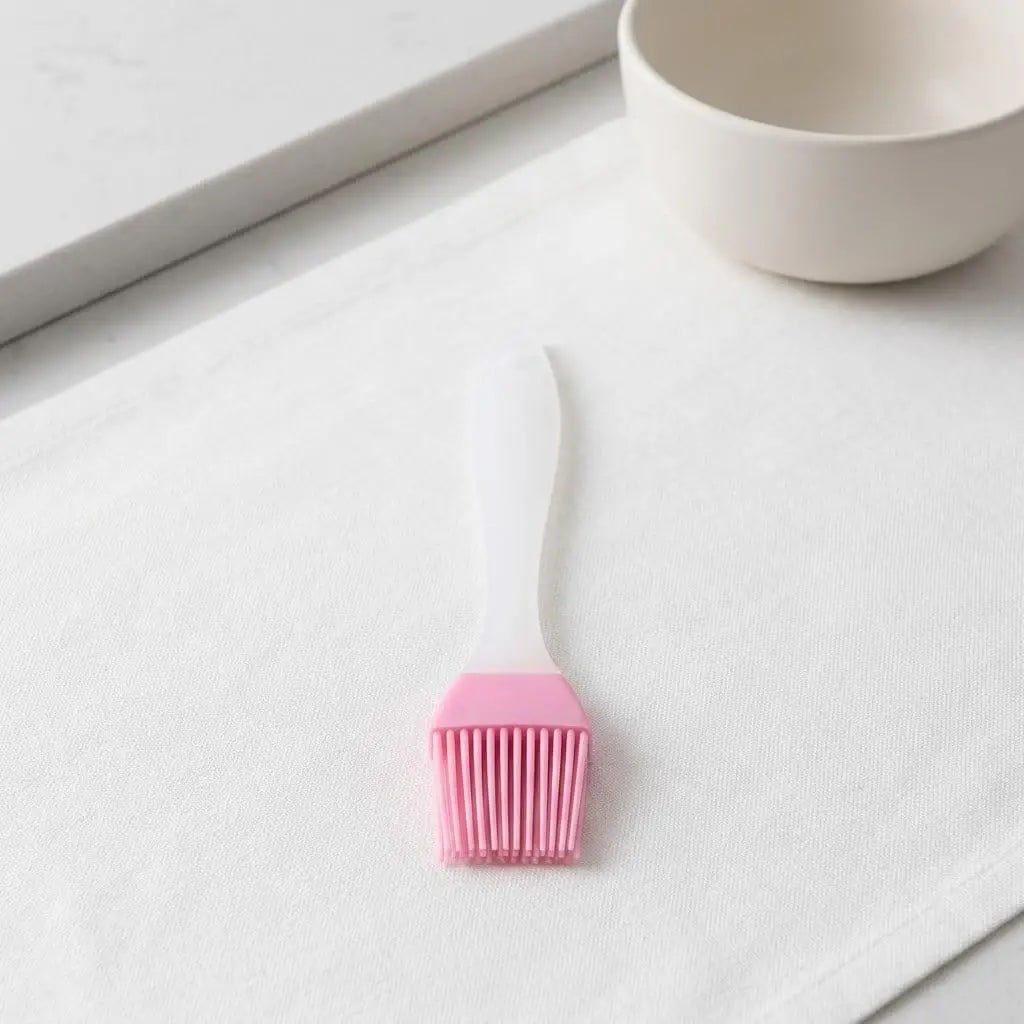 STONEGO Silicone Basting Brush for BBQ, Baking and Grilling, 17cm - Pink
