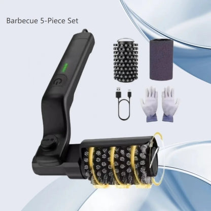 Electric Grill Brush, Rechargeable 2600mAh BBQ Cleaning Tool with 180° Adjustable Head