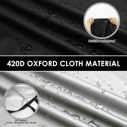 Pizza Oven Cover, Waterproof 420D Oxford Cloth, Adjustable Straps, Two Sizes