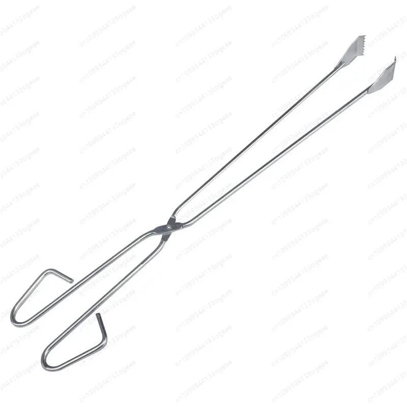 BBQ Tongs with Scissor Grip, Fire Tongs for Grill and Oven, Normal or Extended
