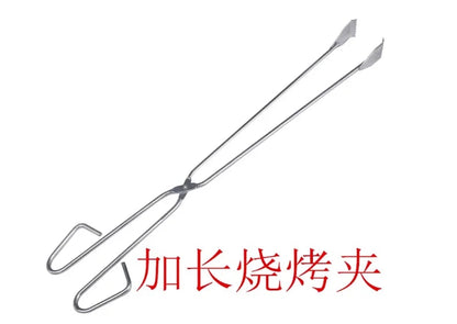 BBQ Tongs with Scissor Grip, Fire Tongs for Grill and Oven, Normal or Extended - Extended