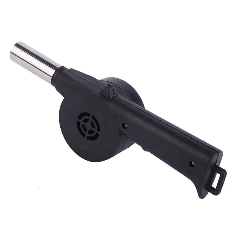 Portable Hand-Crank Fire Blower for Charcoal, BBQs and Camping Stoves - 2pc Blower