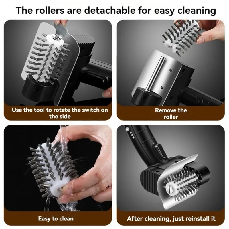 Electric BBQ Grill Brush, Rechargeable Stainless Steel BSEVB Cleaning Tool