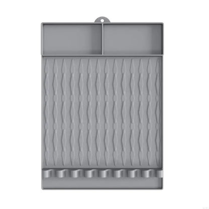 Silicone BBQ Utensil Storage Mat with 2 or 3 Compartments, 410 x 295mm