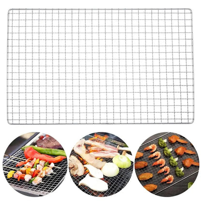 Stainless Steel BBQ Grill Rack and Oven Cooling Rack, 40 x 25 cm or 40 x 30 cm