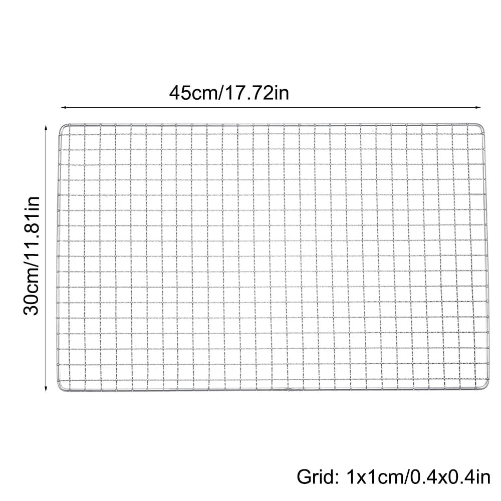 Stainless Steel BBQ Grill Rack and Oven Cooling Rack, 40 x 25 cm or 40 x 30 cm - 40X30CM