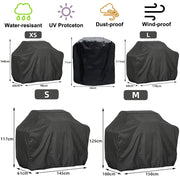 BBQ Grill Cover, Silver-Coated Polyester Oxford Cloth, 8 Sizes