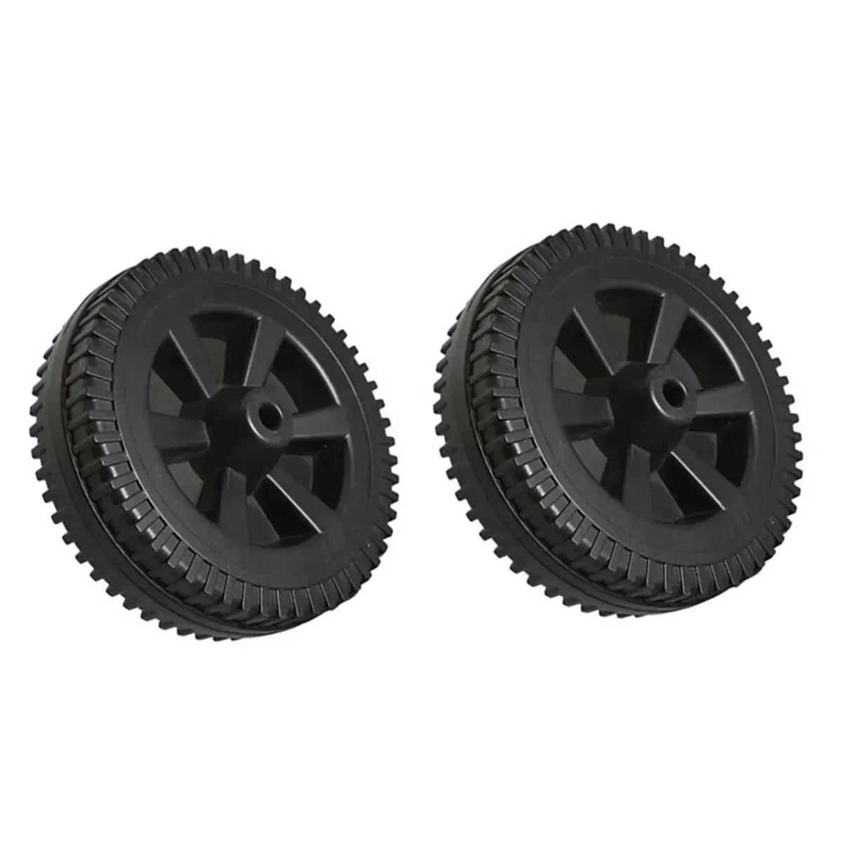 BBQ Grill Replacement Wheels, Plastic, 170mm or 177mm, 2-Pack - 177MM