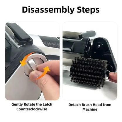Electric Grill Brush Replacement Head, Detachable Plastic BBQ Cleaning Brush