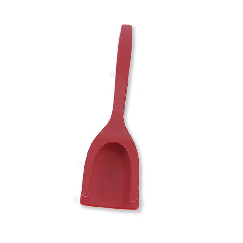 2-in-1 Plastic Egg Flipper Spatula with Grip and Flip Design