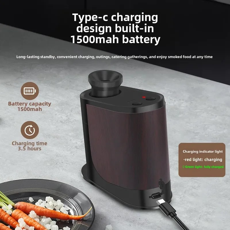 BQ500 Portable Cold Smoke Infuser, 1500 mAh Type-C Rechargeable