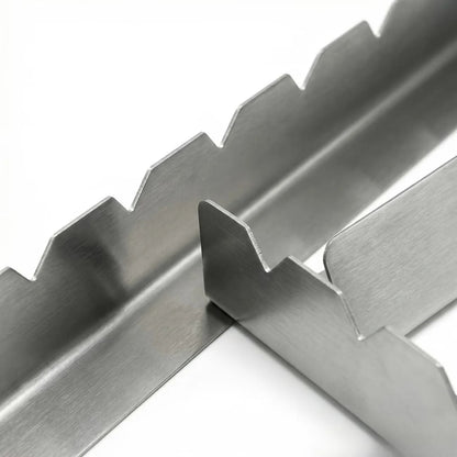 Stainless Steel BBQ Skewer Holder Rack Pair, 30cm, 3cm Thick
