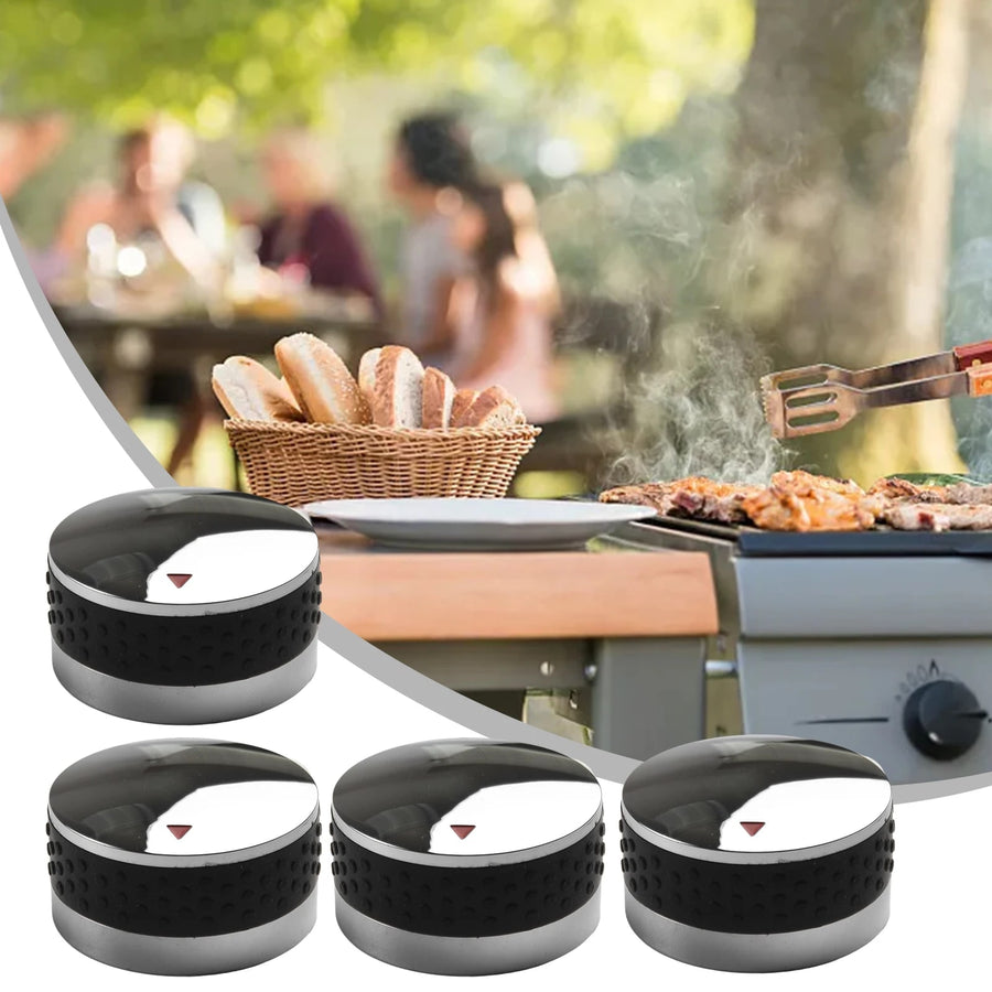 Grill Control Knobs, 4 Pack, 50mm or 58mm Metal Replacement Knobs