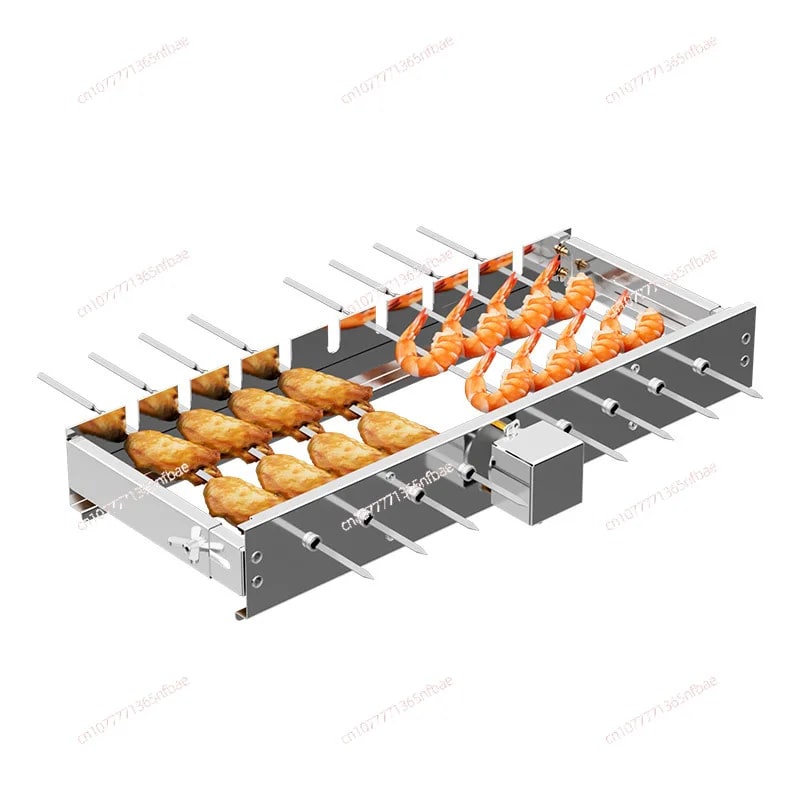 Automatic BBQ Rotisserie Stand for Skewers, 50-100cm Options, 5V USB Power