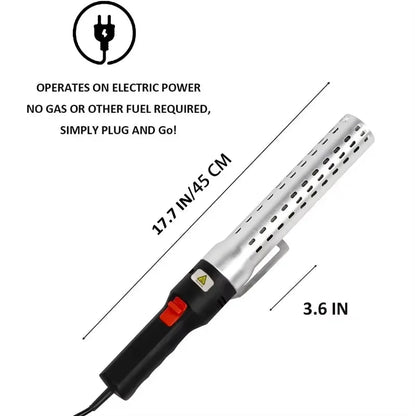 Electric Charcoal Lighter 2000W 600°C BBQ Fire Starter