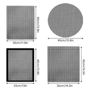 BBQ Grill Mesh Mat, Reusable Non-Stick Fibreglass Cloth BBQ Liner