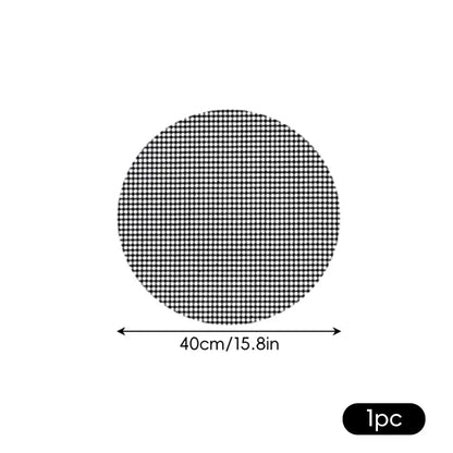 BBQ Grill Mesh Mat, Reusable Non-Stick Fibreglass Cloth BBQ Liner
