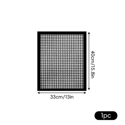 BBQ Grill Mesh Mat, Reusable Non-Stick Fibreglass Cloth BBQ Liner