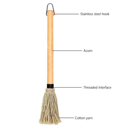 BBQ Basting Mop and Sauce Brush with Removable Head, 46.5cm