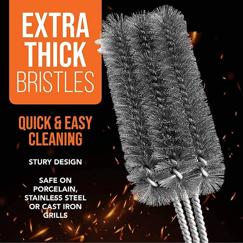 GLANYOMI KT564 Stainless Steel BBQ Grill Brush and Scraper