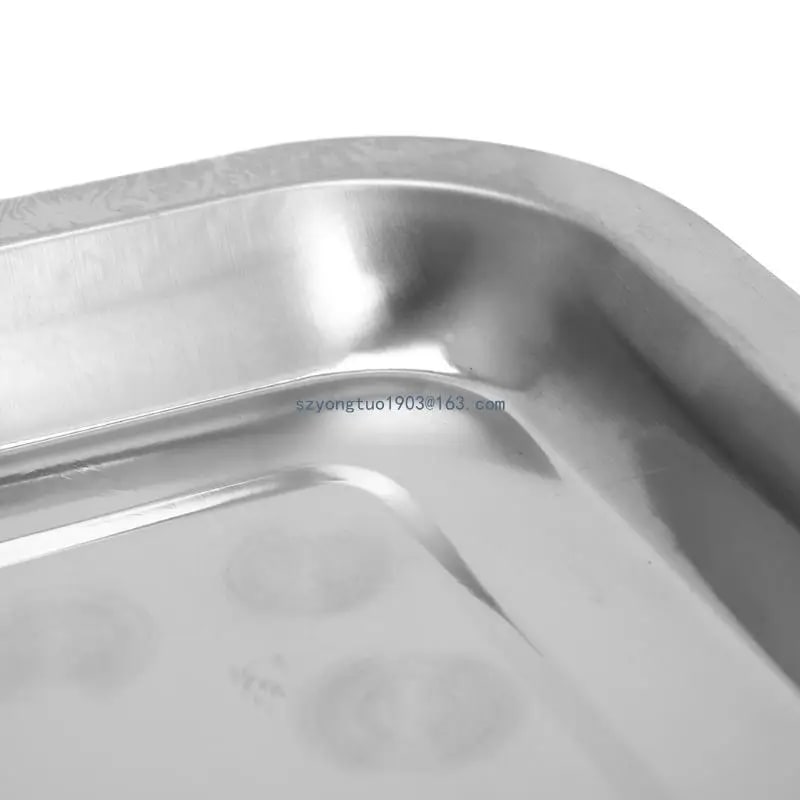 Stainless Steel BBQ Food Tray for Grilled Fish, 5 Sizes