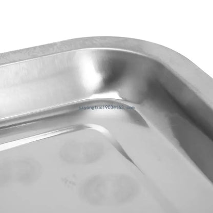 Stainless Steel BBQ Food Tray for Grilled Fish, 5 Sizes