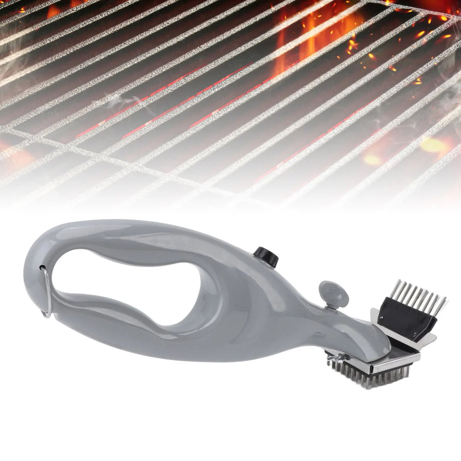 Stainless Steel BBQ Grill Steam Cleaning Brush for Steel and Cast Iron