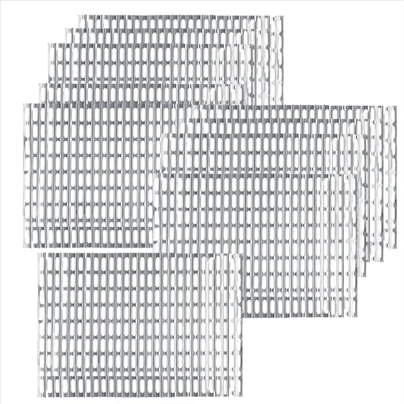 Disposable Aluminium Grill Liners, 10 Pack, 20 x 12 in, Silver