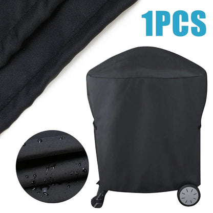 bbqdeals BBQ Cover 54 x 76 x 69cm Black 210D Waterproof Fabric for Weber