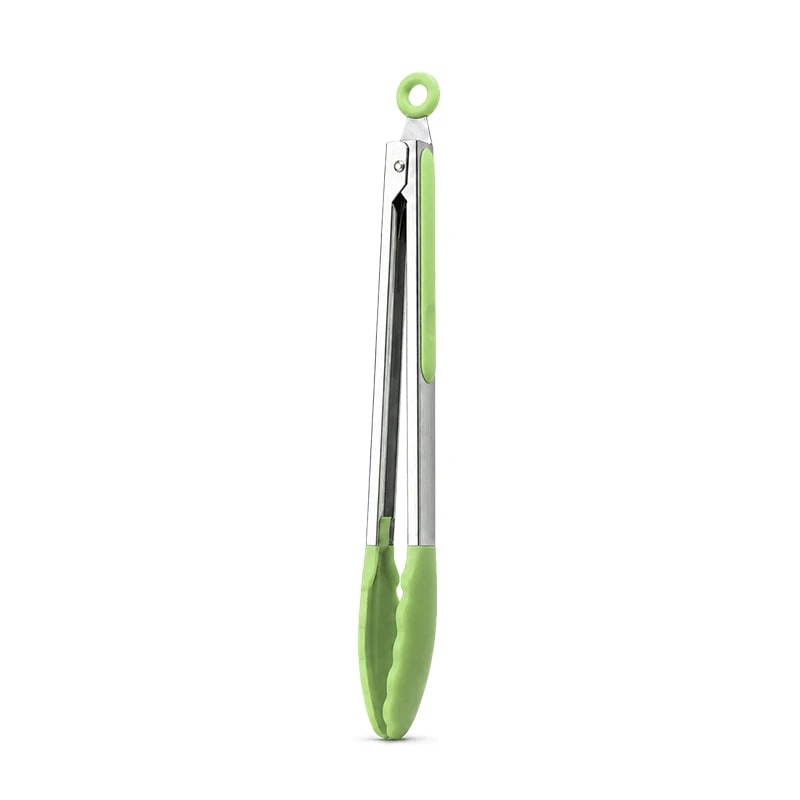 Stainless Steel Kitchen Tongs with Silicone Tips, 7, 9 or 12 Inch BBQ Tongs, 3-Piece Set