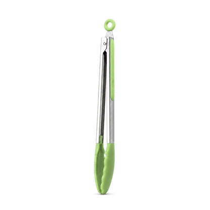 Stainless Steel Kitchen Tongs with Silicone Tips, 7, 9 or 12 Inch BBQ Tongs, 3-Piece Set