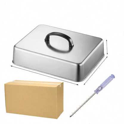 304 Stainless Steel Square Basting Cover for Griddle, Burger and Steak