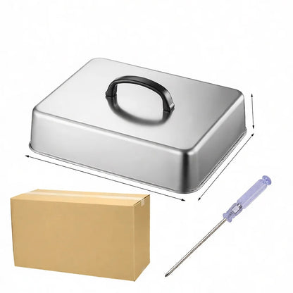 304 Stainless Steel Square Basting Cover for Griddle, Burger and Steak