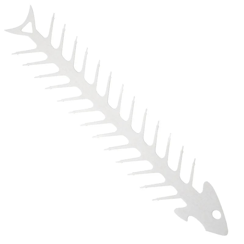 Stainless Steel Fish Bone BBQ Skewer Rack 30 x 6cm for Meat and Vegetables