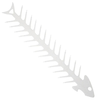 Stainless Steel Fish Bone BBQ Skewer Rack 30 x 6cm for Meat and Vegetables