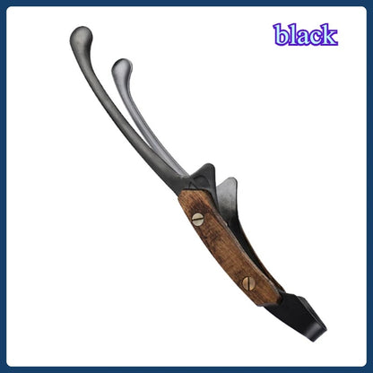 304 Stainless Steel BBQ Tongs with Wood Grip, 25.5cm, Black or Silver