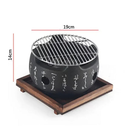 Portable Japanese/Korean Charcoal BBQ Grill, Aluminium Alloy, Uibqut B78134 - 2