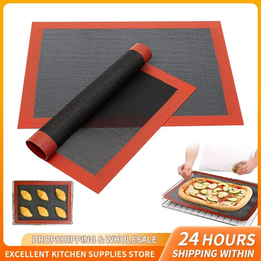 30 × 40cm Reusable Perforated Silicone Grill & Baking Mat – product image 1